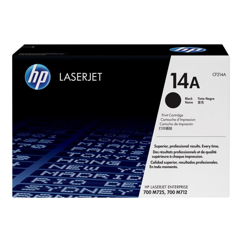 TONER ORIGINALE (CF214A, 14A) HP LASERJET ENTERPRISE 700 PRINTER M712 (10K)