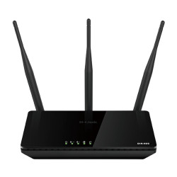 ROUTER WIRELESS D-LINK AC 750 DUAL BAND - WIFI - FINO A 433MBPS - 4 PORTE RJ45 10/100 MBPS - 3 ANTENNE ESTERNE - COLORE NERO