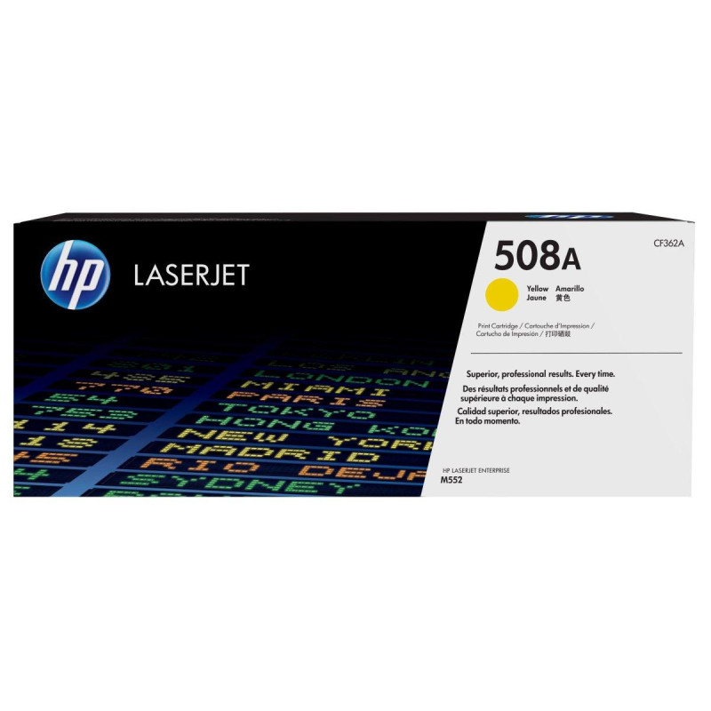 TONER ORIGINALE (CF362A, 508A) HP LASERJET ENTERPRISE M552DN (5K) GIALLO