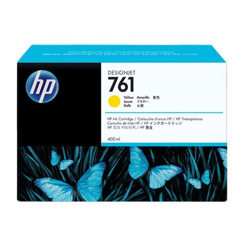 CARTUCCIA ORIGINALE (761, CM992A) HP DESIGNJET T7100 (400ML) GIALLO