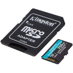SCHEDA DI MEMORIA SDXC CARD 256GB UHS-I U3 V30 CLASSE 10 170MB/S CANVAS GO PLUS CON ADATTATORE
