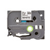 NASTRO ORIGINALE LAMINATO NERO SU BIANCO (24MM X 8M) PER BROTHER TZE-251