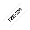 NASTRO ORIGINALE LAMINATO NERO SU BIANCO (24MM X 8M) PER BROTHER TZE-251
