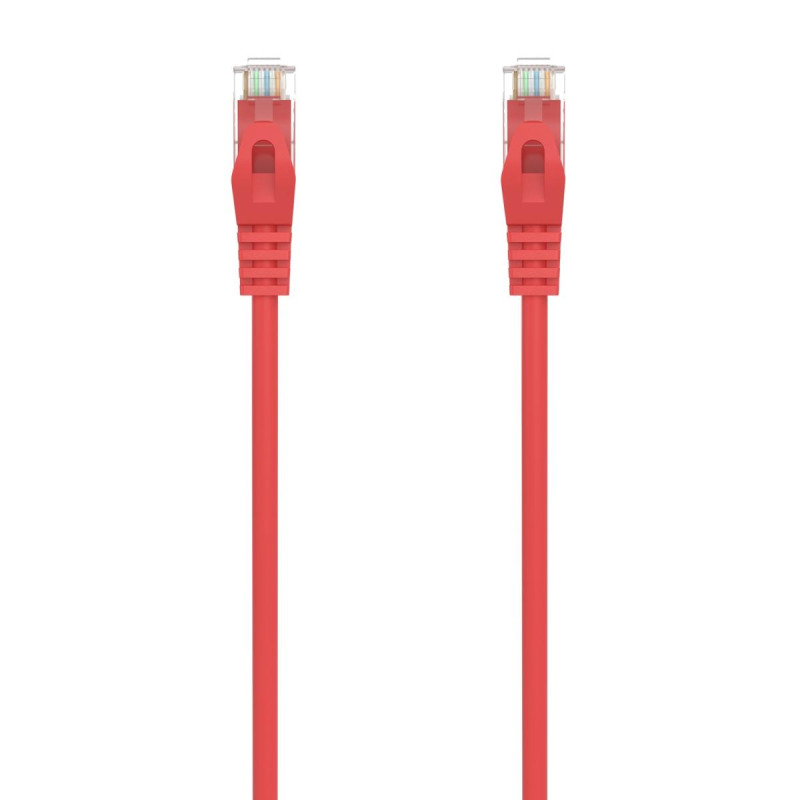 CAVO DI RETE RJ45 LSZH CAT.6A 500 MHZ UTP AWG24 AISENS - 1.0M - COLORE ROSSO