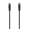 CAVO DI RETE RJ45 LSZH CAT.6A 500 MHZ UTP AWG24 AISENS - 1.0M - COLORE NERO