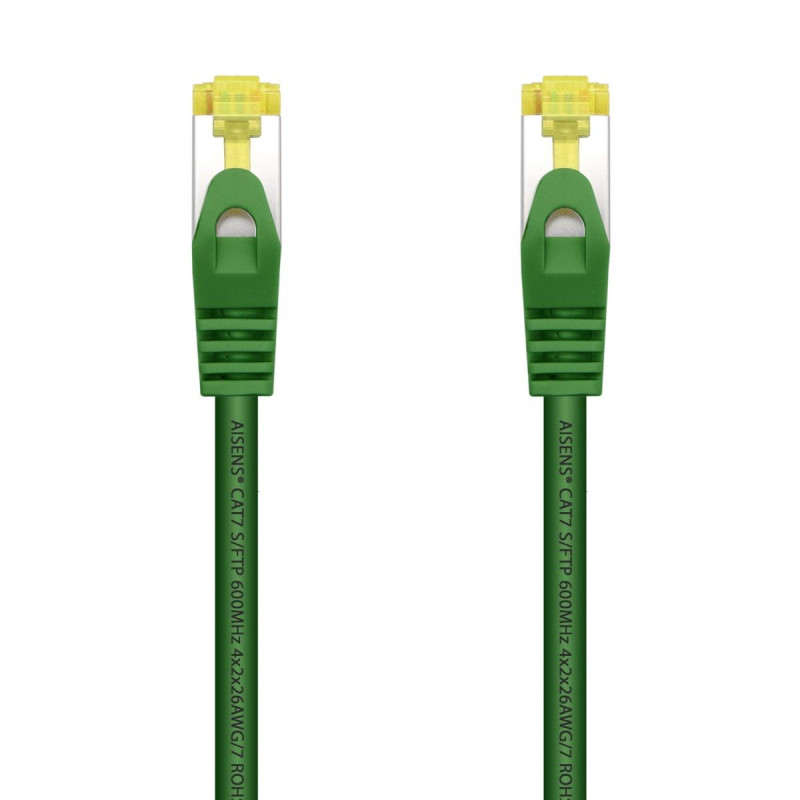 CAVO DI RETE RJ45 LSZH CAT.7 600 MHZ S/FTP PIMF AWG26 AISENS - 1.0 M - COLORE VERDE