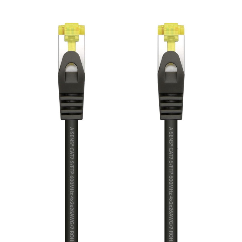 CAVO DI RETE RJ45 LSZH CAT.7 600 MHZ S/FTP PIMF AWG26 AISENS - 1.0 M - COLORE NERO