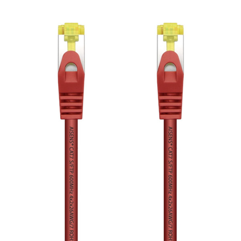CAVO DI RETE RJ45 LSZH CAT.7 600 MHZ S/FTP PIMF AWG26 AISENS - 1.0 M - COLORE ROSSO