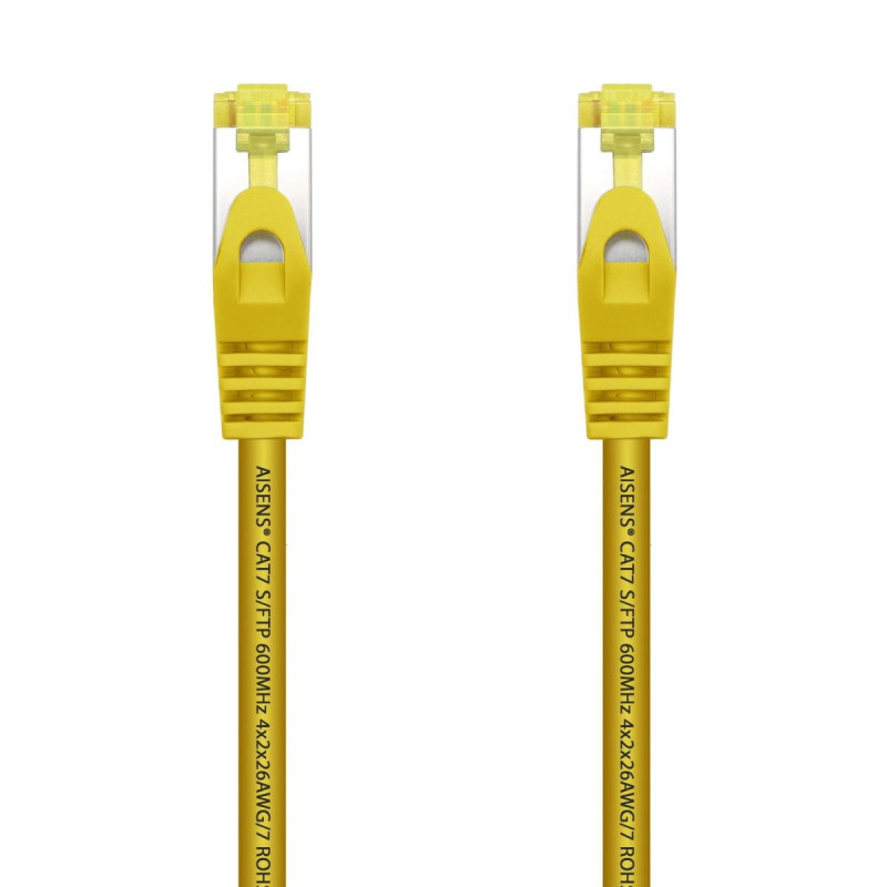CAVO DI RETE RJ45 LSZH CAT.7 600 MHZ S/FTP PIMF AWG26 AISENS - 1.0 M - COLORE GIALLO
