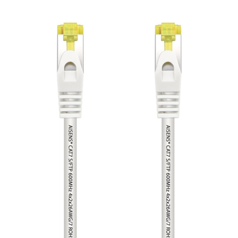 CAVO DI RETE RJ45 LSZH CAT.7 600 MHZ S/FTP PIMF AWG26 AISENS - 1.0 M - COLORE BIANCO