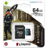 SCHEDA DI MEMORIA SDXC CARD 64GB UHS-I U3 V30 CLASSE 10 170MB/S CANVAS GO PLUS CON ADATTATORE