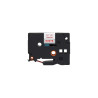 NASTRO COMPATIBILE LAMINATO ROSSO SU BIANCO (18MM X 8M) PER BROTHER TZE-242