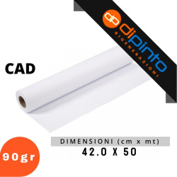 ROTOLI CARTA CAD - 90GR - 42.0 CM X 50 MT Ø51