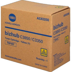 TONER ORIGINALE (A5X0250, TNP48Y) MINOLTA C3350 (10K) GIALLO