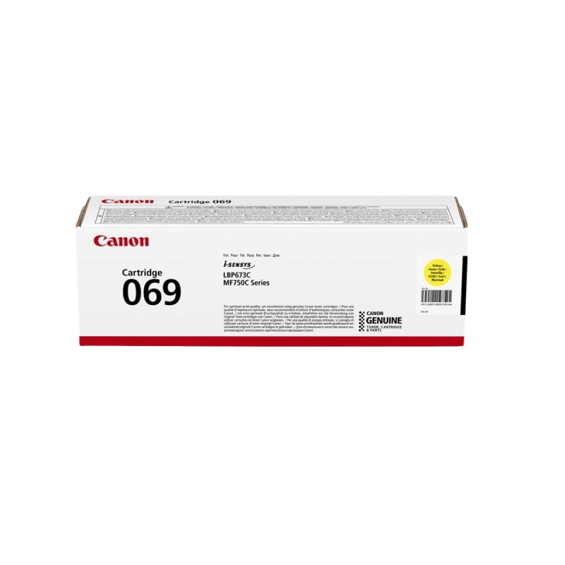 TONER ORIGINALE (5091C002, 069, 069Y) CANON LBP673CDW (1,9K) GIALLO