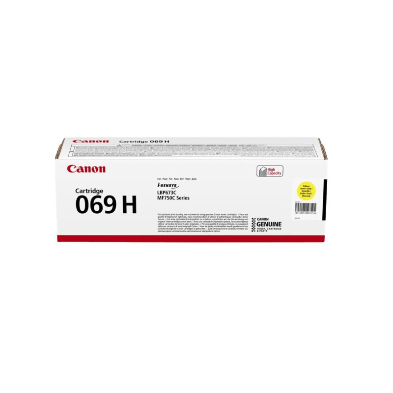 TONER ORIGINALE (5095C002, 069H, 069HY) CANON LBP673CDW (5,5K) GIALLO XL
