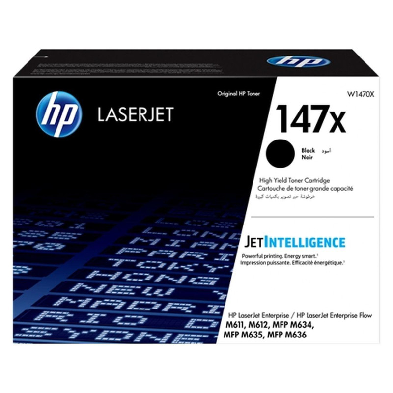TONER ORIGINALE (W1470X, 147X) HP LASERJET ENTERPRISE M611DN (25.2K)
