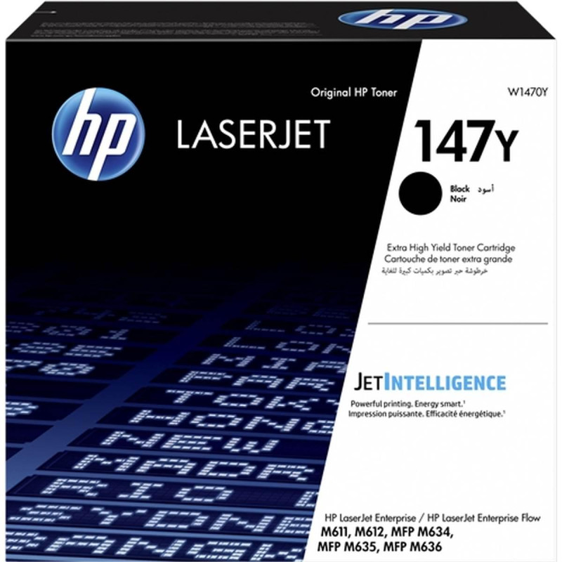 TONER ORIGINALE (W1470Y, 147Y) HP LASERJET ENTERPRISE M611DN (42K)