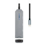 AISENS USB-C DOCK 4 IN 1 - USB-C A 1XHDMI - 2XUSB - 1XPD - 15CM - COLORE GRIGIO