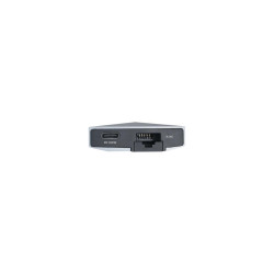 AISENS USB-C DOCK 8 IN 1 - USB-C A 1XHDMI - 1XRJ45 - 3XUSB - 1XPD - 1XSD - 1XMICRO SD - 15CM - COLORE GRIGIO