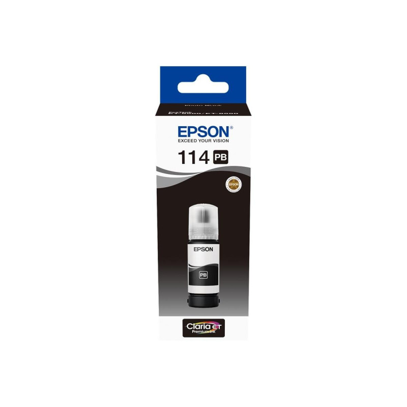 INCHIOSTRO ORIGINALE (C13T07B140, 114) EPSON ECOTANK ET-8550 (70ML) NERO FOTO