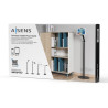SUPPORTO DA PAVIMENTO UNIVERSALE REGOLABILE AISENS (2 PERNI) PER TABLET - COLORE NERO
