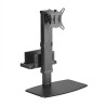 SUPPORTO DA TAVOLO GIREVOLE E INCLINABILE PER MONITOR/TV E MINI PC 8KG DA 17-32 - COLORE NERO