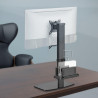 SUPPORTO DA TAVOLO GIREVOLE E INCLINABILE PER MONITOR/TV E MINI PC 8KG DA 17-32 - COLORE NERO
