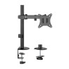 SUPPORTO DA TAVOLO GIREVOLE E INCLINABILE PER MONITOR/TV 9KG (3 PERNI - 1 BRACCIO) DA 17-32 - COLORE NERO
