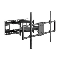 SUPPORTO ROTANTE - INCLINAZIONE E LIVELLA PER MONITOR/TV 120KG DA 60-120 - COLORE NERO