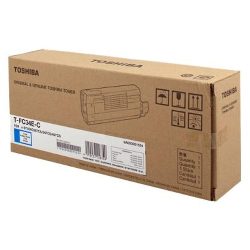TONER ORIGINALE (T-FC34EC, 6A000001524) TOSHIBA E-STUDIO 287CS (11,5K) CIANO