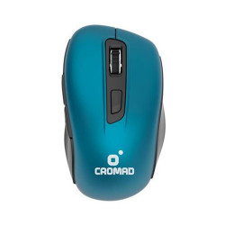 MOUSE WIRELESS CROMAD - PORTATA FINO A 10 METRI - AZZURRO