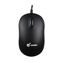 MOUSE USB 2.0 CROMAD X51 - 3 PULSANTI - CAVO DA 1,50 M - NERO