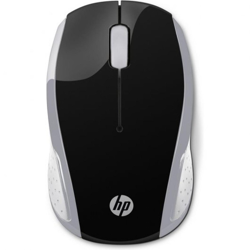 MOUSE USB WIRELESS HP 200 1000 DPI - 3 PULSANTI - USO AMBIDESTRO - COLORE NERO/ARGENTO