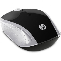 MOUSE USB WIRELESS HP 200 1000 DPI - 3 PULSANTI - USO AMBIDESTRO - COLORE NERO/ARGENTO