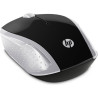 MOUSE USB WIRELESS HP 200 1000 DPI - 3 PULSANTI - USO AMBIDESTRO - COLORE NERO/ARGENTO