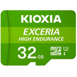 KIOXIA EXCERIA SCHEDA MICRO SDHC AD ALTA RESISTENZA 32GB UHS-I V10 CLASSE 10 CON ADATTATORE