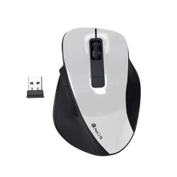 MOUSE USB WIRELESS NGS BOW 1600 DPI - 4 PULSANTI - UTILIZZO PER DESTRIMANI - COLORE BIANCO/NERO