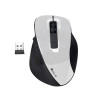 MOUSE USB WIRELESS NGS BOW 1600 DPI - 4 PULSANTI - UTILIZZO PER DESTRIMANI - COLORE BIANCO/NERO