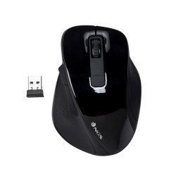 MOUSE USB WIRELESS NGS BOW 1600 DPI - 4 PULSANTI - UTILIZZO PER DESTRIMANI - COLORE NERO