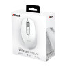 MOUSE WIRELESS RICARICABILE TRUST OZAA 2400 DPI - 5 PULSANTI - SCORRIMENTO VERTICALE E ORIZZONTALE - ERGONOMICO - UTILIZZO PER D