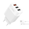 XO L72 POWER CHARGER PACK 1X USB-A 18W QUICK CHARGE 3.0, 2X USB-A + CAVO DA USB-A A LIGHTNING