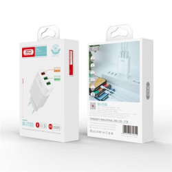 XO L72 POWER CHARGER PACK 1X USB-A 18W QUICK CHARGE 3.0, 2X USB-A + CAVO DA USB-A A LIGHTNING