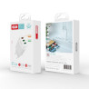 XO L72 POWER CHARGER PACK 1X USB-A 18W QUICK CHARGE 3.0, 2X USB-A + CAVO DA USB-A A LIGHTNING