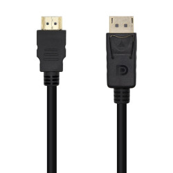 CAVO CONVERTITORE AISENS DISPLAYPORT A HDMI - DP/M-HDMI/M - 1,0 M - NERO