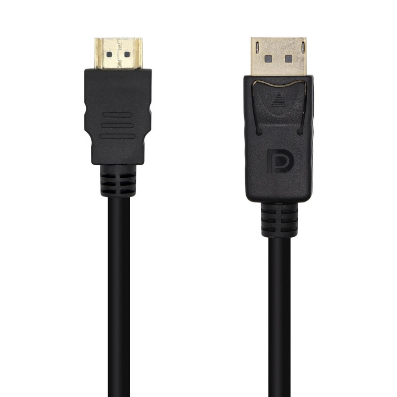 CAVO CONVERTITORE AISENS DISPLAYPORT A HDMI - DP/M-HDMI/M - 1,0 M - NERO