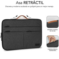 CUSTODIA SUBBLIM AIR PADDING 360 - 380X275X30 MM - PROTEZIONE A 360º CON AIR PADDING - TASCHE MULTIPLE - RESISTENTE E DUREVOLE -