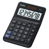 CALCOLATRICE CASIO MS-8F - SCHERMO LCD A 8 CIFRE - SOLARE E BATTERIE - COLORE NERO