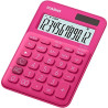 CALCOLATRICE CASIO MS-7UC - DOPPIO ZERO - SCHERMO LCD A 10 CIFRE - SOLARE E BATTERIE - COLORE ROSSO
