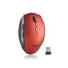 MOUSE WIRELESS ERGONOMICO NGS PER LAPTOP E COMPUTER - 5 PULSANTI E ROTELLA DI SCORRIMENTO - TASTI SILENZIOSI - COLORE ROSSO